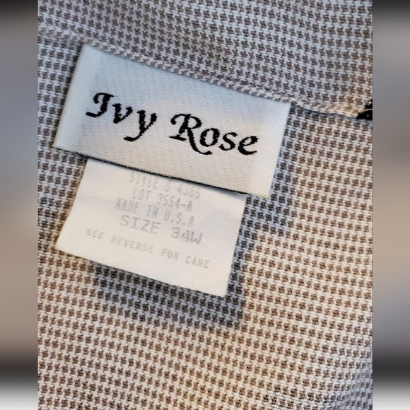 2 Plus Size Bundle/ VTG Ivy Rose Art Buttons Down Shirt Top Animal Print Blouse - Picture 2 of 9